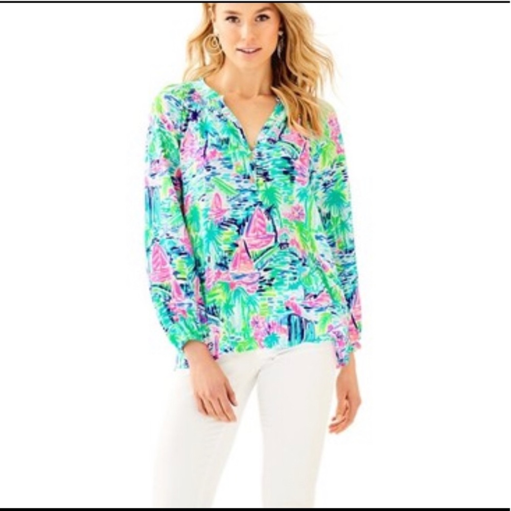 NWT Lilly Pulitzer Elsa Top “Salt in the air”